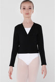 Serenade Cross Over Warm Up Top Adult Tops Wear Moi Adult XS Black 