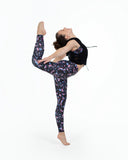 X Flo Active Full Length Leggings Bottoms Bloch Child 6X-7 Falling Petal 